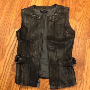 Nanette Lepore leather vest